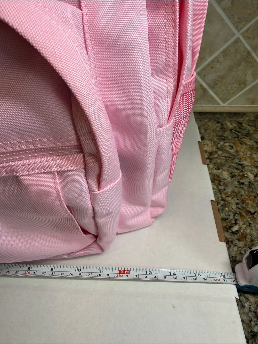 Absho Pink Backpack School Travel Book Bag Water-Resistant Durable 16-inch